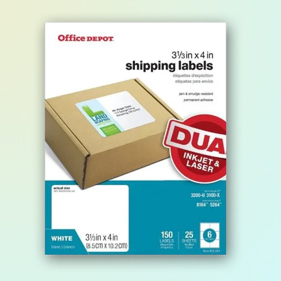 Shipping Labels ( WHITE ) for home or office laser or inkjet 150 labels … - Picture 1 of 5